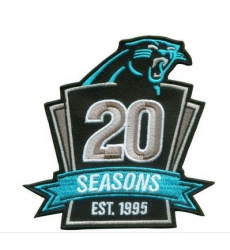 Stitched NFL Carolina Panthers 1995-2014 20TH Season Jersey Patch