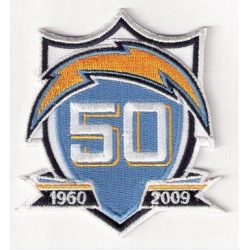 Stitched San Diego Chargers 50th Anniversary Jersey Patch