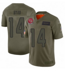 Men Arizona Cardinals 14 Damiere Byrd Limited Camo 2019 Salute to Service Football Jersey