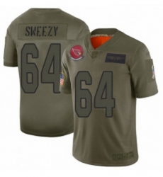 Men Arizona Cardinals 64 JR Sweezy Limited Camo 2019 Salute to Service Football Jersey