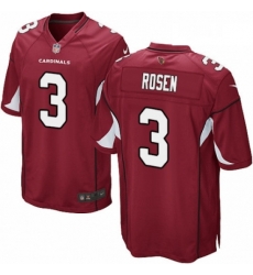 Men Nike Arizona Cardinals 3 Josh Rosen Game Red Team Color NFL Jersey