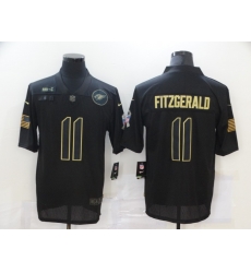 Nike Arizona Cardinals 11 Larry Fitzgerald Black 2020 Salute To Service Limited Jersey