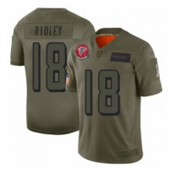 Men Atlanta Falcons 18 Calvin Ridley Limited Camo 2019 Salute to Service Football Jersey