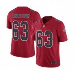 Men Atlanta Falcons 63 Chris Lindstrom Limited Red Rush Vapor Untouchable Football Jersey