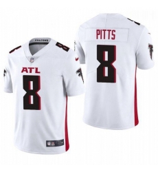 Men Atlanta Falcons #8 Kyle Pitts White 2021 Draft Jersey