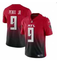 Men Atlanta Falcons 9 Michael Penix Jr Red Black 2024 Draft Vapor Untouchable Limited Stitched Football Jersey