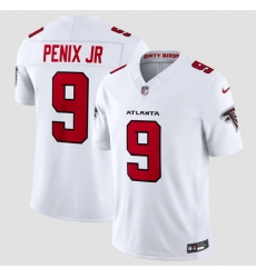 Men Atlanta Falcons  9 Michael Penix Jr  White 2026 New F U S E  Vapor Untouchable Limited Stitched Football Jersey