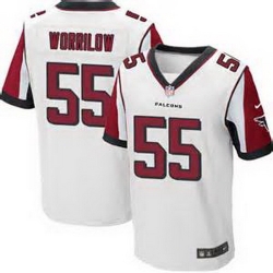 Nike Atlanta Falcons #55 Paul Worrilow White Mens Stitched NFL Elite Jersey