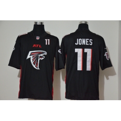 Nike Falcons 11 Julio Jones Black Team Big Logo Number Vapor Untouchable Limited Jersey