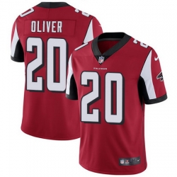 Nike Falcons #20 Isaiah Oliver Red Team Color Mens Stitched NFL Vapor Untouchable Limited Jersey