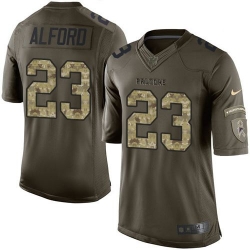 Nike Falcons #23 Robert Alford Green Mens Stitched NFL Limited Salute To Service Jersey