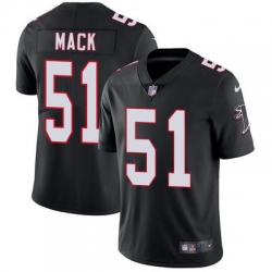 Nike Falcons #51 Alex Mack Black Alternate Mens Stitched NFL Vapor Untouchable Limited Jersey