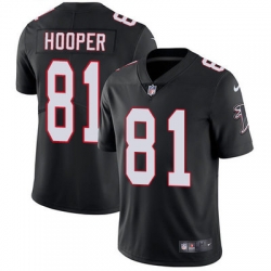 Nike Falcons #81 Austin Hooper Black Alternate Mens Stitched NFL Vapor Untouchable Limited Jersey