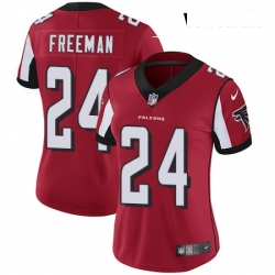 Womens Nike Atlanta Falcons 24 Devonta Freeman Elite Red Team Color NFL Jersey