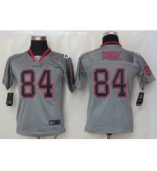 Nike Youth Atlanta Falcons #84 Roddy White Grey Jerseys[Lights Out]