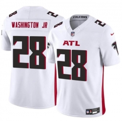 Youth Atlanta Falcons 28 Carlos Washington Jr White 2024 F U S E Vapor Untouchable Limited Stitched Football Jersey