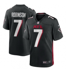 Youth Atlanta Falcons 7 Bijan Robinson Black 2023 Draft Stitched Game Jersey