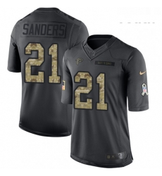 Youth Nike Atlanta Falcons 21 Deion Sanders Limited Black 2016 Salute to Service NFL Jersey