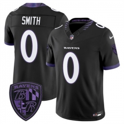 Men Baltimore Ravens  0 Roquan Smith Black 2026 F U S E  Alternate Vapor Stitched Limited Football Jersey