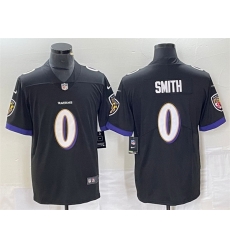 Men Baltimore Ravens 0 Roquan Smith Black Vapor Untouchable Limited Football Jersey