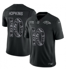 Men Baltimore Ravens  10 DeAndre Hopkins Black F U S E  2026 Salute to Service Limited Stitched Football Jersey