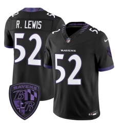 Men Baltimore Ravens  52 Ray Lewis Black 2026 F U S E  Alternate Vapor Stitched Limited Football Jersey