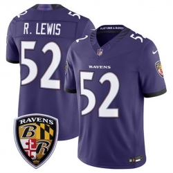 Men Baltimore Ravens  52 Ray Lewis Purple 2026 F U S E Vapor Stitched Limited Football Jersey