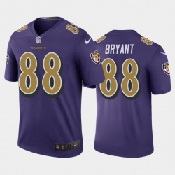 Men Baltimore Ravens Dez Bryant Purple Gold Rush Jersey