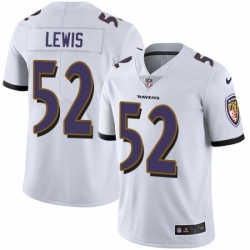 Mens Nike Baltimore Ravens 52 Ray Lewis White Vapor Untouchable Limited Player NFL Jersey