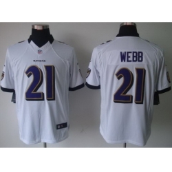 Nike Baltimore Ravens 21 Lardarius Webb White Limited NFL Jersey