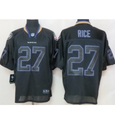 Nike Baltimore Ravens 27 Ray Rice Black Elite Lights Out NFL Jersey