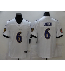 Nike Baltimore Ravens 6 Patrick Queen White Vapor Untouchable Limited Jersey