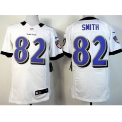 Nike Baltimore Ravens 82 Torrey Smith White Elite NFL Jersey