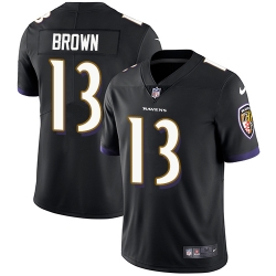 Nike Ravens #13 John Brown Black Alternate Mens Stitched NFL Vapor Untouchable Limited Jersey