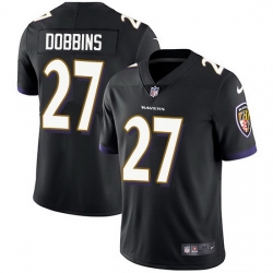 Nike Ravens 27 J K  Dobbins Black Alternate Men Stitched NFL Vapor Untouchable Limited Jersey