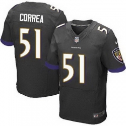 Nike Ravens #51 Kamalei Correa Black Alternate Mens Stitched NFL New Elite Jersey