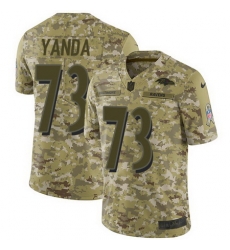 Nike Ravens #73 Marshal Yanda Camo Mens Stitched NFL Limited 2018 Salute To Service Jersey