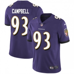 Nike Ravens 93 Calais Campbell Purple Team Color Men Stitched NFL Vapor Untouchable Limited Jersey