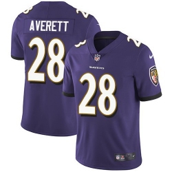 Nike Ravens Anthony Averett Purple Vapor Untouchable Limited Jersey