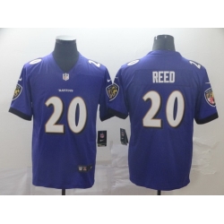 Ravens 20 Ed Reed Purple Vapor Untouchable Limited Jersey