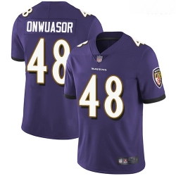 Ravens 48 Patrick Onwuasor Purple Team Color Men Stitched Football Vapor Untouchable Limited Jersey