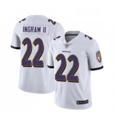 Youth Baltimore Ravens 22 Mark Ingram II White Vapor Untouchable Limited Player Football Jersey