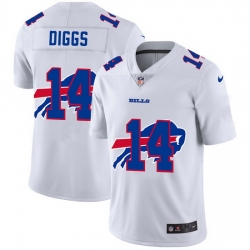 Buffalo Bills 14 Stefon Diggs White Men Nike Team Logo Dual Overlap Limited NFL Jersey