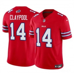 Men Buffalo Bills 14 Chase Claypool Red 2024 F U S E  Vapor Untouchable Limited Stitched Football Jersey