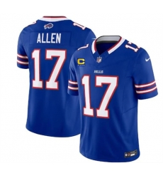 Men Buffalo Bills 17 Josh Allen Blue 2023 F U S E  With 4 Star C Patch Vapor Untouchable Limited Stitched Jersey