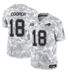 Men Buffalo Bills 18 Amari Cooper 2024 F U S E Arctic Camo Salute To Service Limited Stitched Football Jersey