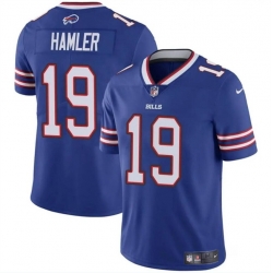 Men Buffalo Bills 19 KJ Hamler Blue 2024 Vapor Untouchable Limited Stitched Football Jersey