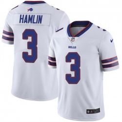 Men Buffalo Bills 3 Damar Hamlin White Vapor Untouchable Limited Stitched Jersey