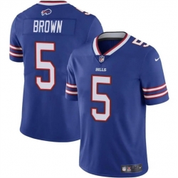 Men Buffalo Bills 5 Anthony Brown Blue 2024 Vapor Untouchable Limited Stitched Football Jersey