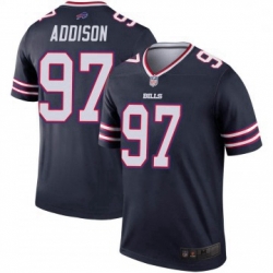 Men Buffalo Bills Mario Addison Navy Legend Inverted Jersey By Nike